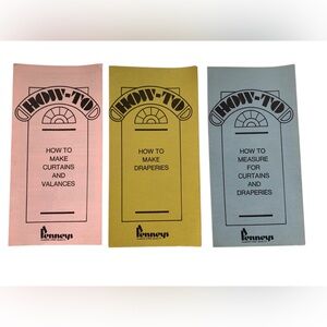 SET OF Vintage Penneys HOW TO Booklets 
How to Measure Curtains Make Curtains